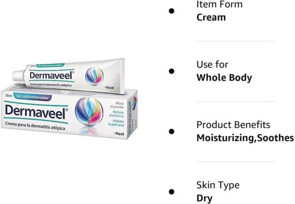 Heel DERMAVEEL 30ml Cream - for Atopic Dermatitis