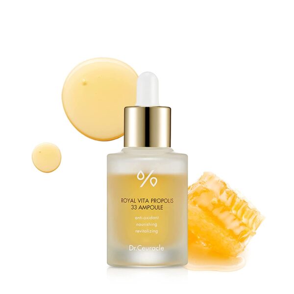 Honey Nourishing EssenceㅣRoyal Vita Propolis 33 AmpouleㅣKorean Skin Care Contains Royal Jelly Extract